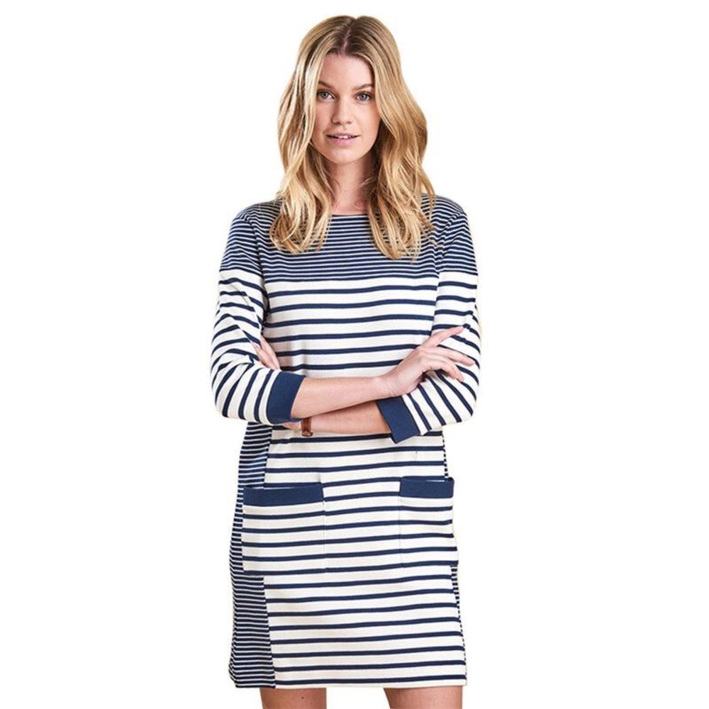 HOST PICK! Barbour navy/white stripe sweater dress